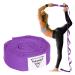 Forbidden Road Stretch Strap (6ft, 8ft) Yoga Strap with Muti-Loops Exercise Band for Physical Therapy Green/Black/Blue/Purple Purple 10 Loops (6ft )