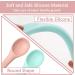 2Pcs Silicone Baby Weaning Spoons Set for Feeding - Toddler Cutlery, Training Spoon - Light Pink/Light Blue - Buy Online on GoSupps.com