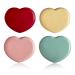 4 Pack Colored Contact Lens Cases Cute Candy Hearts Contact Lens Case With Mirror Kit Portable Outdoor Storage Kit Colored Contact Lenses for Travel&Home(Pink Yellow Red Blue) Colours 4