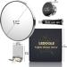 Magnetic Adsorption Fogless Shower Mirror with Razor Holder - 6.7' Shatterproof, Chrome Finish, Handheld - SEALANT FIX - Buy Online on GoSupps.com