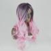 BGHJUE Ms Liu Hai Pink Gradient Long Curly Wig - Heat Friendly Grandma Ash Color - Buy Online on GoSupps.com