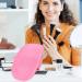 YILINNA Makeup Brush Cleaner Silicone Foundation Makeup Brush Scrubber Pad Portable Make Up Brushes Cleaning Pad for Beauty Eyebrow Brush Foundation Brush (PINK) - Buy Online on GoSupps.com