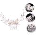 Housoutil Pearl Comb Bride Hair Accessory Flower Hairpin Comb Bride Hairpin Comb Rhinestone Hair Clips Pearl Flower Bridal Hair Clip Comb Hair Pin Wedding Hair Accessories White - Buy Online on GoSupps.com