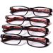 Filtral Reading Glasses Set - 4-Pack Diopter +1.0 to +3.5 | Stylish Cases | Visual Aid for Men - Buy Online on GoSupps.com
