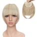 Clip in Bangs Fringe Hair Extensions Thick Full Neat Front Bangs Extension Ombre mix Hair 2 Clips on Bangs Hairpieces Accessories Dark Blonde mix Bleach Blonde - Buy Online on GoSupps.com