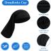 4 Piece Unisex Dreadlock Cap - Black Long Hair Dreads Head Wrap for Men and Women - Buy Online on GoSupps.com