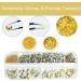 Champagne Nail Rhinestones & Glitters Kit - 60pcs Golden Gems & Flatback Stones for Nail Art & DIY Crafts - Buy Online on GoSupps.com