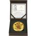 CARMIANI Gold Plated Van Gogh 'Sunflowers' Pocket Compact Travel Mirror - Buy Online on GoSupps.com