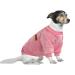 Huisalisiji 5xl dog sweater large dogs sweatshirt hood for large dogs warm and light to carry with a soft texture elasticity (pink 5xl) pink 5xl