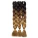 Sego Ombre Jumbo Braid Hair Extensions 24 Inch - 3 Pieces Dark Medium & Light Brown Crochet Twist 300g - Buy Online on GoSupps.com