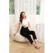 ZUMIY Maternity Lounge Pants - Over the Belly Pregnancy Trousers - Stretchy Activewear with Pockets - Black - Buy Online on GoSupps.com