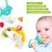Fruit Teat for Baby & Toddler - BPA-Free Silicone Teats (3 Sizes) | Pacifier Teething Ring for Fruits Veggies & Porridge - Pink - Buy Online on GoSupps.com
