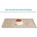 AUDWUD Silicone Waterproof Pet Feeding Mat - Anti-Slip Dog & Cat Bowl Mat (61x41 cm) - Taupe International Shipping - Buy Online on GoSupps.com