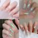 Aurora Chrome Nail Powder - Multi Mirror Effect & Mermaid Neon Glitter for Stunning Manicure | Ice Cream Pigment Decor - Color 10 - Buy Online on GoSupps.com