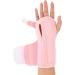 Adjustable Night Sleep Wrist Brace for Carpal Tunnel Pain Relief - Men and Women - Fits Left & Right Hand - Stabilizer with Aluminum Splint - Pink - Buy Online on GoSupps.com