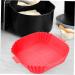 Alipis 2pcs Air Fryer Pan Airfryer Air Fryers Square Round Tray Baking Silicone Bowl Washable Accessories Redx2pcs 24X19.5X5CMx2pcs - Buy Online on GoSupps.com
