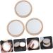 Minkissy 6-Piece Rustic Makeup Mirror Set with Wooden Frame - Portable, Compact, Handheld Vanity Mirrors for Women - Ideal for Travel and Gifts - Buy Online on GoSupps.com
