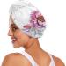 Watercolor Floral Wreath Hair Towel 2 Pack | Super Absorbent Quick Dry Hair Turbans for Women & Girls - Buy Online on GoSupps.com