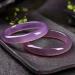 Natural Purple Agate Jade Bangle Bracelet for Women Bracelet Round Bangle Jade Gemstone Bracelet Jewelry with Vintage High End Jewellery Gift 62mm - Buy Online on GoSupps.com