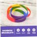 MAGICLULU 24 Pcs Rainbow Bracelet Women's Bracelets Bracelet for Women Friendship Jewelry Rainbow Rubber Wristbands Expandable Bangle Bracelet Pride Friendship Bracelet Lgbt Bracelet Miss Colorfulx3pcs 6.5X6.5X1CMx3pcs - Buy Online on GoSupps.com