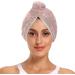 Gold Star Pattern Dry Hair Cap - 2 Piece Quick Dry Towel Set with Button Headband | Super Absorbent & Comfortable for All Hair Types - International Shipping - Buy Online on GoSupps.com