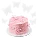 Rapidbok 50 pieces of butterflies decorative cake edible edible rice paper cake decoration tortendendeco butterflies edible white butterfly cupcake topper for wedding birthday party cake decoration