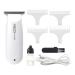 Red by Kiss Hair Clipper Mini Cordless Hair Trimmer Long Lasting Hair Cutting Kit USB-C Rechargeable Haircut Beard Trimming Clippers for Men Women Kids Portable Grooming Kit (White)