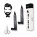 Beard Pen Filler Kit for Men 2 Pcs Beard Pencil Filler Instantly Filling Patches Thin Areas for a Perfect Beard Long Lasting Sweat Proof (Black)