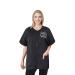Noverlife Short Sleeves Pet Grooming Work Clothes with Full Zipper M Size Splash Proof Anti-Static Pet Beautician Smock Dog Cat Groomer Cosmetologist Uniforms for Pet Shop Men Women M(Pack of 1) Black