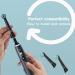 10 Pcs Replacement Toothbrush Heads for Oral B iO 3/4/5/6/7/8/9/10 Series - Compatible Black & White Brush Heads Pack - Buy Online on GoSupps.com