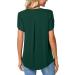 Womens Petal Short Sleeve Blouse Tunic Top - Stylish Army Green Amazon Liquidation Deal - Buy Online on GoSupps.com