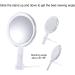Buy B Beauty Planet Double-Sided Round Vanity Mirror - 1x/30x Magnification Handheld & Stand - Perfect for Women's Daily Makeup - Transparent 6in - Buy Online on GoSupps.com