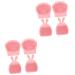 minkissy 8 Pcs Rabbit Ears Facial Brush Silicone Face Scrubber for Women Facial Cleansing Pads Facial Cleansing Brush Lady Facial Brush Face Brush Pink Detergent Miss Portable Silica Gel Light Pinkx2pcs 7.5x7.5cmx2pcs