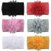 LERTREE 6 PACK Baby Girl's Headbands with Chiffon FLowers Soft Headwraps Caps Infant Head Bands - Buy Online on GoSupps.com