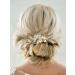 Crystal Bride Wedding Hair Comb Rhinestone Side Comb - Gold Leaf Hair Accessory for Women - Buy Online on GoSupps.com