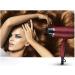 ADITAM Watt Hair Dryer Salon Powerful Ceramic Blow Dryer Pro Far Infrared Heat Dc Motor Hair Blower Low Noise Fast Dryer Cool Shot Button Ionic Dryer with Concentrator Nozzle Cola Red Double The - Buy Online on GoSupps.com