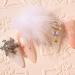 Shop Lurrose Mini Pompom 6Pcs - Faux Pompom Nail Art Stickers for DIY 3D Decorations | Black & Gray Fluffy Pompons for Hats Shoes Bags - Buy Online on GoSupps.com