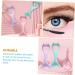 Didiseaon Mascara Brush Eyelash Brush Eyeliner Shaping Tool Eyeliner Stencils Multipurpose Storage Tool Woman 15X5.7CM Pink - Buy Online on GoSupps.com