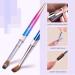 100% Kolinsky Acrylic Nail Brush - Size #8 Gradient | Professional 3D Round Shape Handmade Brush for Acrylic Application in Manicure - Buy Online on GoSupps.com