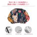Cute Forest Animals Printing Shower Cap - Reusable & Waterproof for Women | Double Layer Bathing Hair Cap for Spa & Salon - Buy Online on GoSupps.com