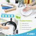AIDEA Dish Towels 8-Pack 18x26 - Super Soft & Absorbent Microfiber Kitchen Towels - Multi-Purpose Home Kitchen Towels - White/Blue 18x26 Inch (Pack of 8) - Buy Online on GoSupps.com