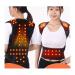 Tourmaline self-warming magnetic field therapy waist back shoulder posture corrector spine lumbar support back support belt pain relief (color: 56PCs magnet size: x-large) 56 st magnetic m