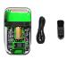 Electric Razors for Men Transparent Body Titanium Plated Blade Reciprocating USB Charging Shaver Electric Men's Shaver (Color : NG-988 Green)