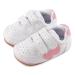 Cheerful Mario Baby Boys Girls First Walking Shoes Infant Prewalkers Pram Shoes Soft PU Leather Anti Slip Sole 12-18 Months W Pink