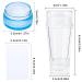 Niceneeded 4PC Nail Art Stamper Kit - Transparent Jelly Stamper Double Silicone Heads Blue Soft Stamp with Lid for Perfect Nail Designs - Buy Online on GoSupps.com