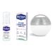 Milton Mini Soother Dummy Grey Travel Steriliser 50 Mini Sterilising Tablets & 50 ml Hand Sanitiser. Out & About Bundle
