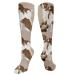 Brittany Spaniel's liver -colored compression socks for women and men circulation 15 20 mmHg is the best support for sporty running and cycling