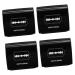 Lurrose 4 pieces of blade storage box sound safe storage bank razor blades waste container storage case for razor storage autumn iron sharp S storage box man