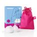Satisfyer menstrual cup Feel Good - Menstrual Cup Set ' 2 pieces 15 & 20 ml reusable sustainable easy cleaning color: transparent transparent 1 piece (1 Pack)