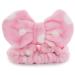 Hairizone Makeup Headbands for Women & Girls | Soft Cute Big Bow Face & Shower Spa Headband - Pink & Light Pink - Buy Online on GoSupps.com